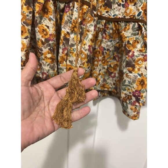 Women’s Plus Size XXL Top Blouse Shirt Floral Short Sleeve Peplum Pullover Boho - Picture 3 of 6